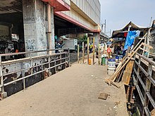 Sisa jembatan jalur bawah Stasiun Jayakarta (arah MGB).