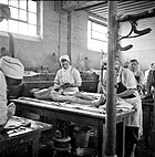 "Human laundry" at Bergen-Belsen, May 1945