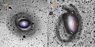 Messier 63, Messier 94 Stellar streams (35862393775).jpg