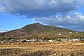 Monte Tsukuba visto no inverno.