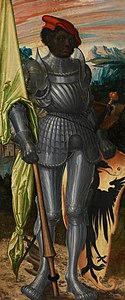 Pfirtscher Altarpiece: Saint Maurice Galerie national Aschaffenburg