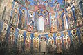 The murals of varios saints in Akhtala Monastery