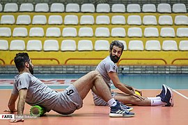 Iran men's national volleyball team in training, 30 December 2019 2.jpg