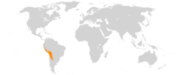 Distribución geográfica de llamas y alpacas