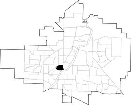 Riversdale location map