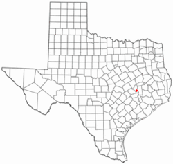 Location of Millican, Texas