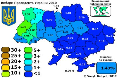 Прэзыдэнцкія 2010 (Алег Цягнібок)