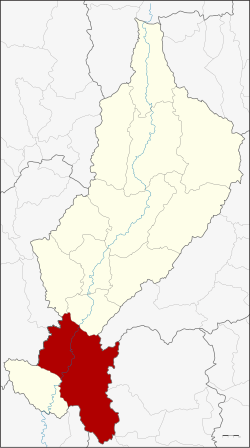 District location in Lampang province