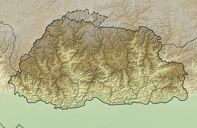 Location map Bhutan