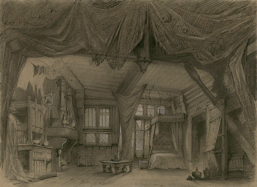 Set design for Act III of La Esmeralda