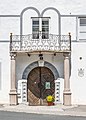 English: Portal and balcony at the mansion #31 Deutsch: Portal und Balkon vom Gewerkenhaus Nr. 31