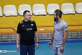 Iran men's national volleyball team in training, 30 December 2019 15.jpg