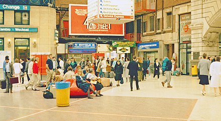 1988年5月のロンドン・ヴィクトリア駅