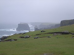 A rough wet morning at Esha Ness - geograph.org.uk - 972865.jpg