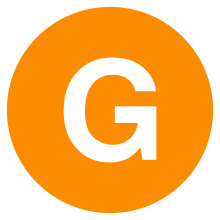 Eo circle orange white letter-g.svg