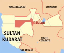 Mapa ning Sultan Kudarat ampong Isulan ilage