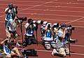 Sportsfotografer på Alexandra Stadium i Birmingham