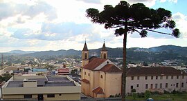 Vista parcial da sede do município