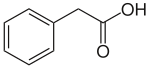 Strukturformel von Phenylessigsäure