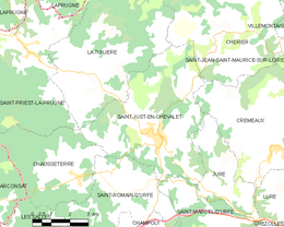 Saint-Just-en-Chevalet - Localizazion