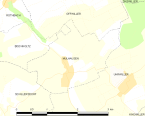 Poziția localității Mulhausen