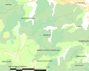 Poziția localității Murbach