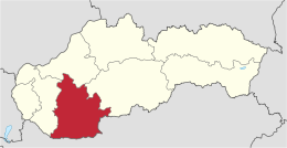 Region de Nitra - Localizazion