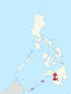 Mapa ning Filipinas ampong Bangsâng Moru ilage