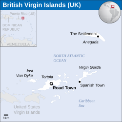 Britanya Virjin Adaları konumu