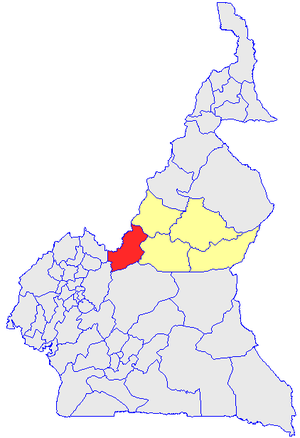 Department location in Cameroon