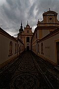 Plzeň - Františkánská - View East on Franciscan Monastery 1350 - Baroque Front 1744.jpg