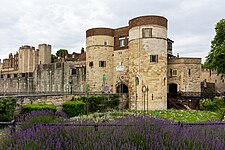 Flower display Superbloom at the Tower of London for the Queen's platinum Jubilee, 2022