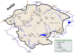 Parco nazionale del Tricorno - Localizzazione