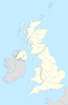 Mapa konturowa Wielkiej Brytanii, na dole znajduje się punkt z opisem „Devonport”