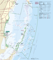 Image 28Map of Biscayne National Park, Florida, using a variety of point symbols, along with line and area symbols. Note the use of coordinated fill and stroke symbols for the national park area to solve the challenge of a water boundary. (from Cartographic design)