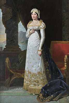 Maria Letizia Ramoline (1813) olieverfschilderij van Robert Lefèvre (1755-1830)