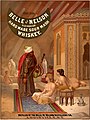 14. A Belle of Nelson whiskey plakátján, török ​​hárem meztelen fehér nőkkel és az előtérben kezében vízipipával egy fekete ember (feltételezhetően eunuch) látható. A reklám alapját Jean-Léon Gerome festménye képezte (javítás)/(csere)