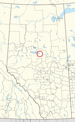 Location in Alberta