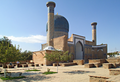 Geometric courtyard surrounding the tomb showing the Iwan, and dome.