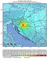 Shema potresa kod Petrinja