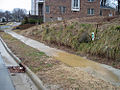 Construction site runoff, Davidson, North Carolina, USA (2009)