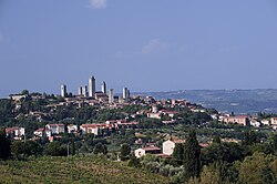 Uitsig oor San Gimignano