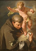 Giambattista Pittoni, 1730, The Vision of Saint Anthony of Padua