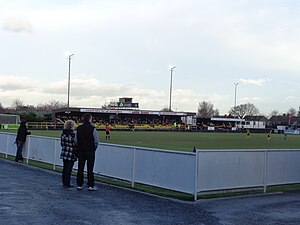 The ground in 2014 before remodelling, looking southwest