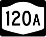 New York State Route 120A marker