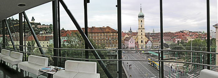 Panorama starog grada u Grazu