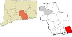 Old Lyme's location within the Lower Connecticut River Valley Planning Region and the state of Connecticut