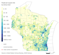 Image 1Wisconsin 2020 Population Density Map (from Wisconsin)