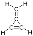 3-Metilidene cicloprop-1-ene derivato dal ciclopropene con un sostituente metilidene.