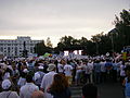 Kundgebung vor Băsescus Anhängern, Piaţa Revoluţiei, 26. Juli 2012